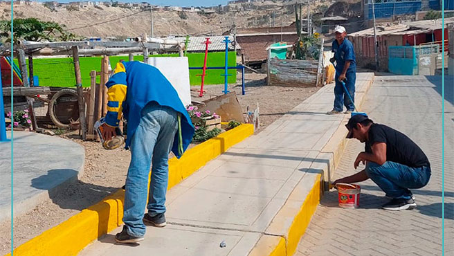Municipalidad sigue recuperando espacios públicos.