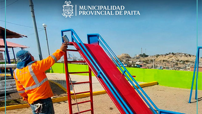 Municipalidad sigue recuperando espacios públicos.