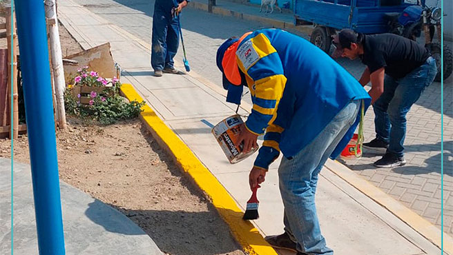 Municipalidad sigue recuperando espacios públicos.