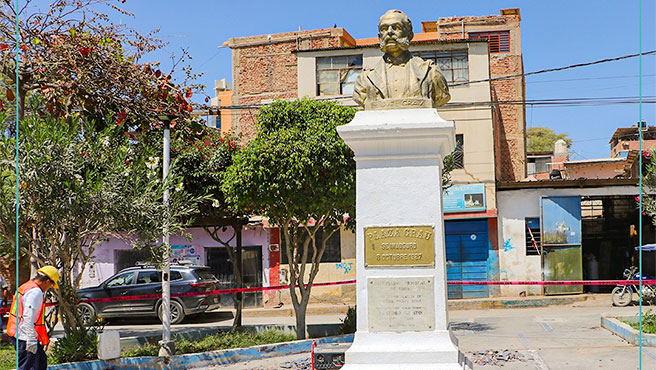 Inician trabajos de recuperación de la Plazuela Grau.