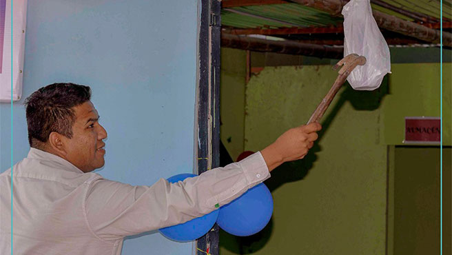 Alcalde, Pedro Cuadros apertura nuevo comedor popular en el sector Villa de Cristo.
