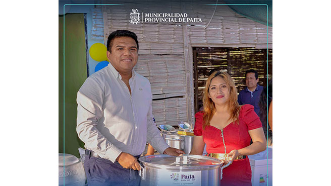 Alcalde, Pedro Cuadros apertura nuevo comedor popular en el sector Villa de Cristo.