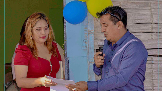 Alcalde, Pedro Cuadros apertura nuevo comedor popular en el sector Villa de Cristo.