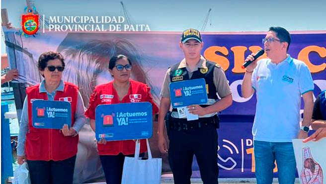 Municipalidad se une a la campaña "SIN CLIENTES NO HAY TRATA, DENUNCIA LA TRATA DE PERSONAS”
