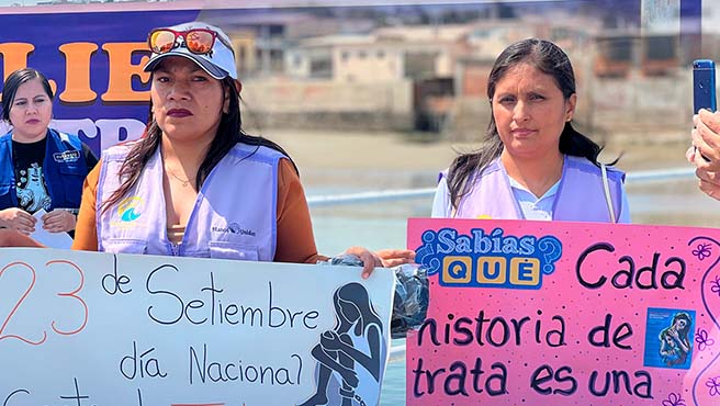 Municipalidad se une a la campaña "SIN CLIENTES NO HAY TRATA, DENUNCIA LA TRATA DE PERSONAS”