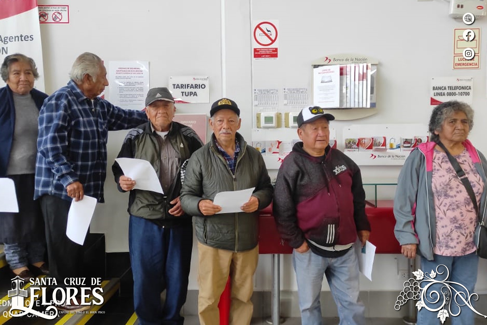 Municipalidad de Santa Cruz de Flores facilita trámites bancarios para beneficiarios de Pensión 65 en Cañete
