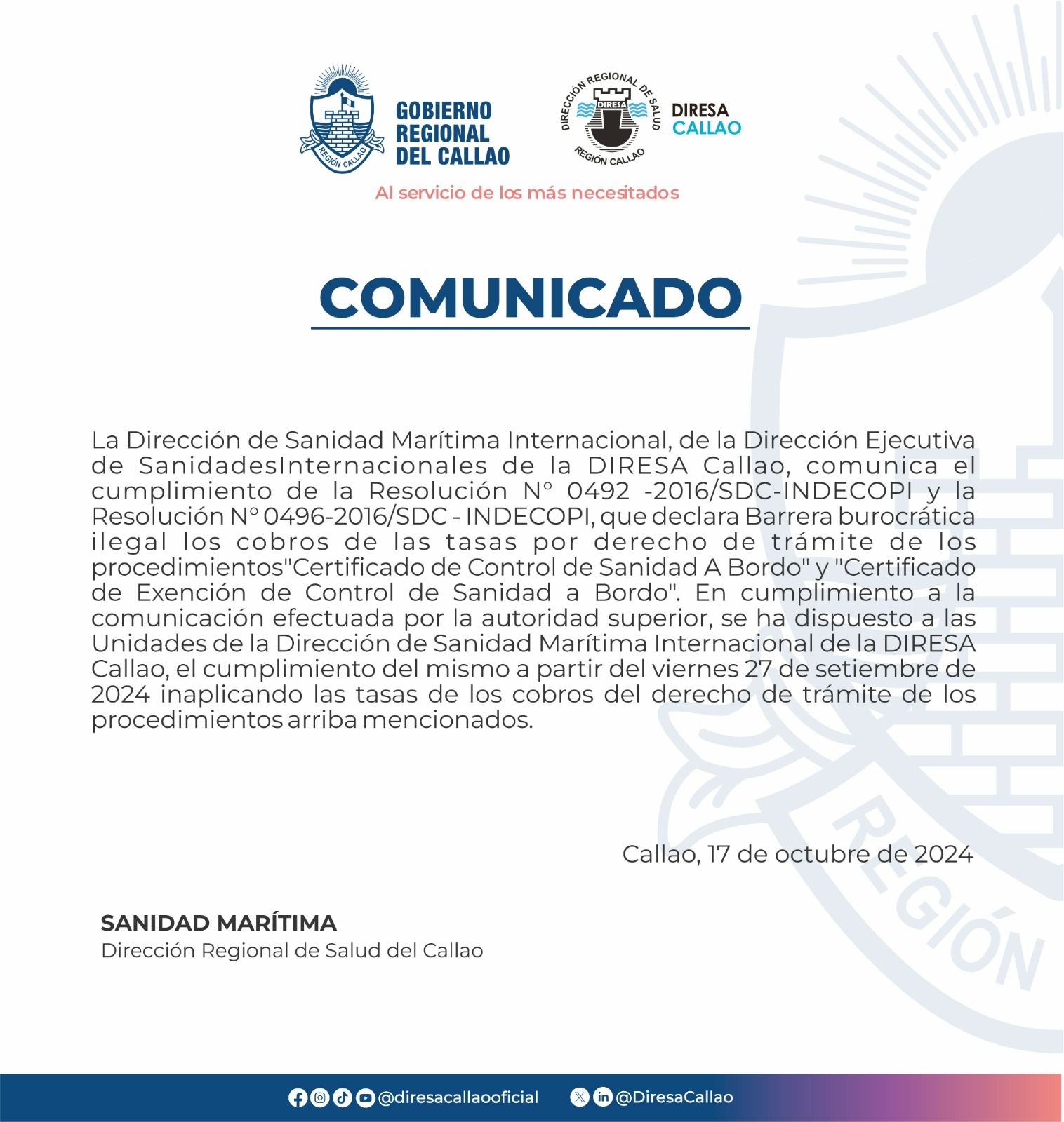 Comunicado