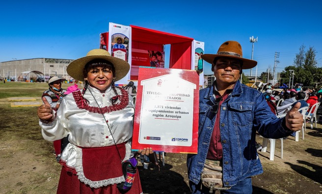 A fin de año, se proyecta alcanzar más de 3,100 títulos de propiedad en toda la región.