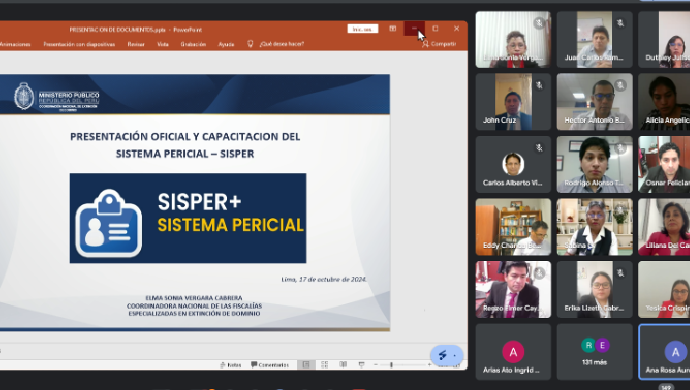 Coordinación Nacional de Fiscalías en Extinción de Dominio pone en funcionamiento primer aplicativo de seguimiento a labor pericial