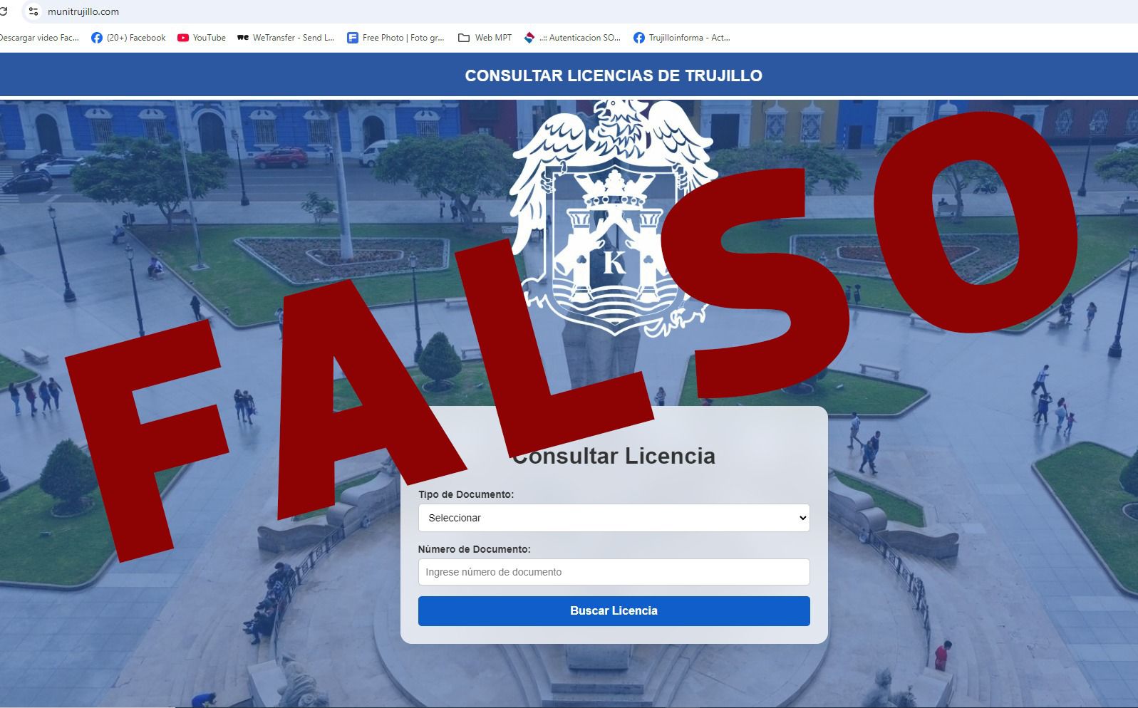 Municipalidad de Trujillo alerta que clonaron su página para estafar a conductores de vehículos menores