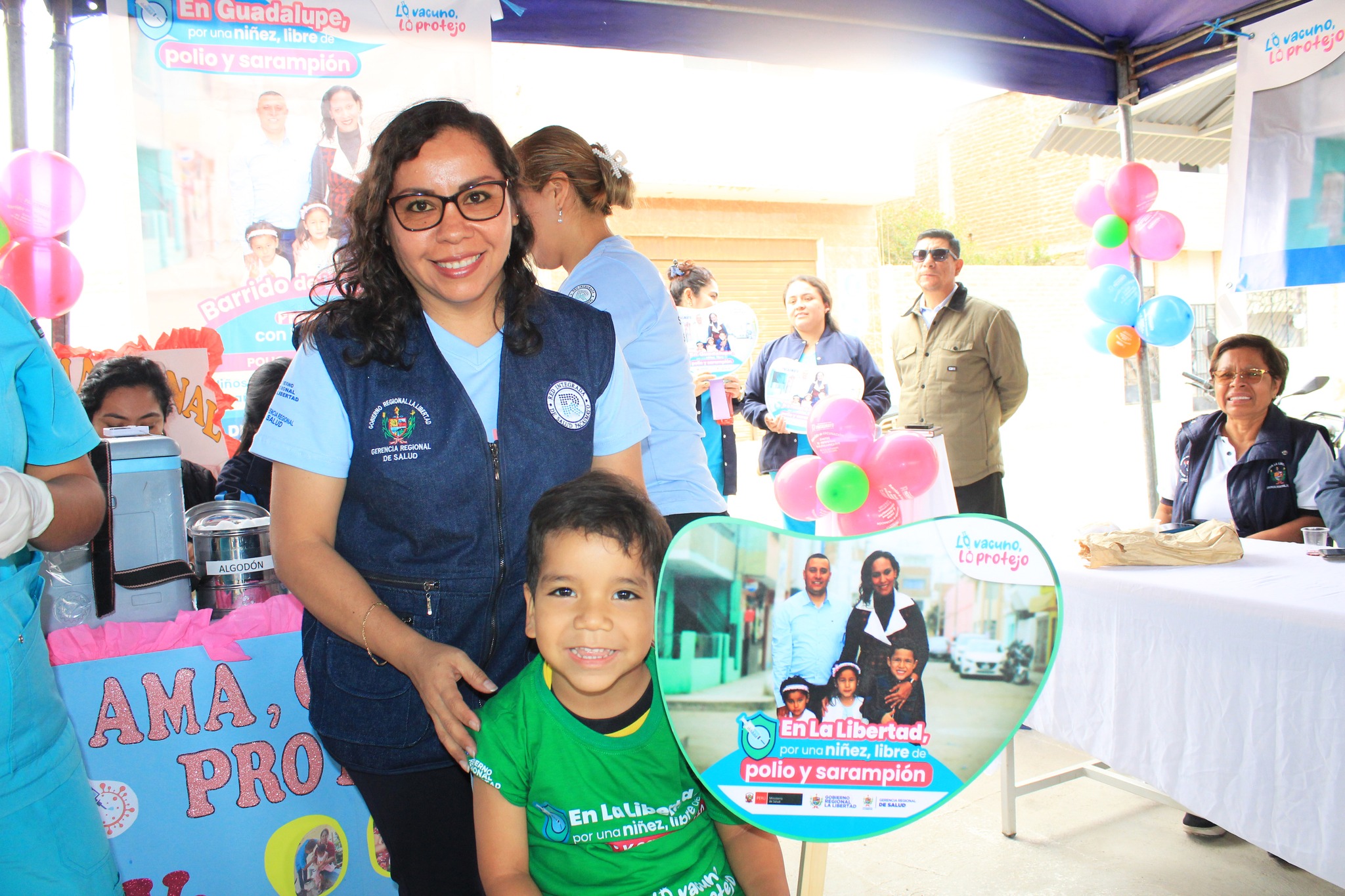 ¡Por una niñez libre de sarampión y polio!