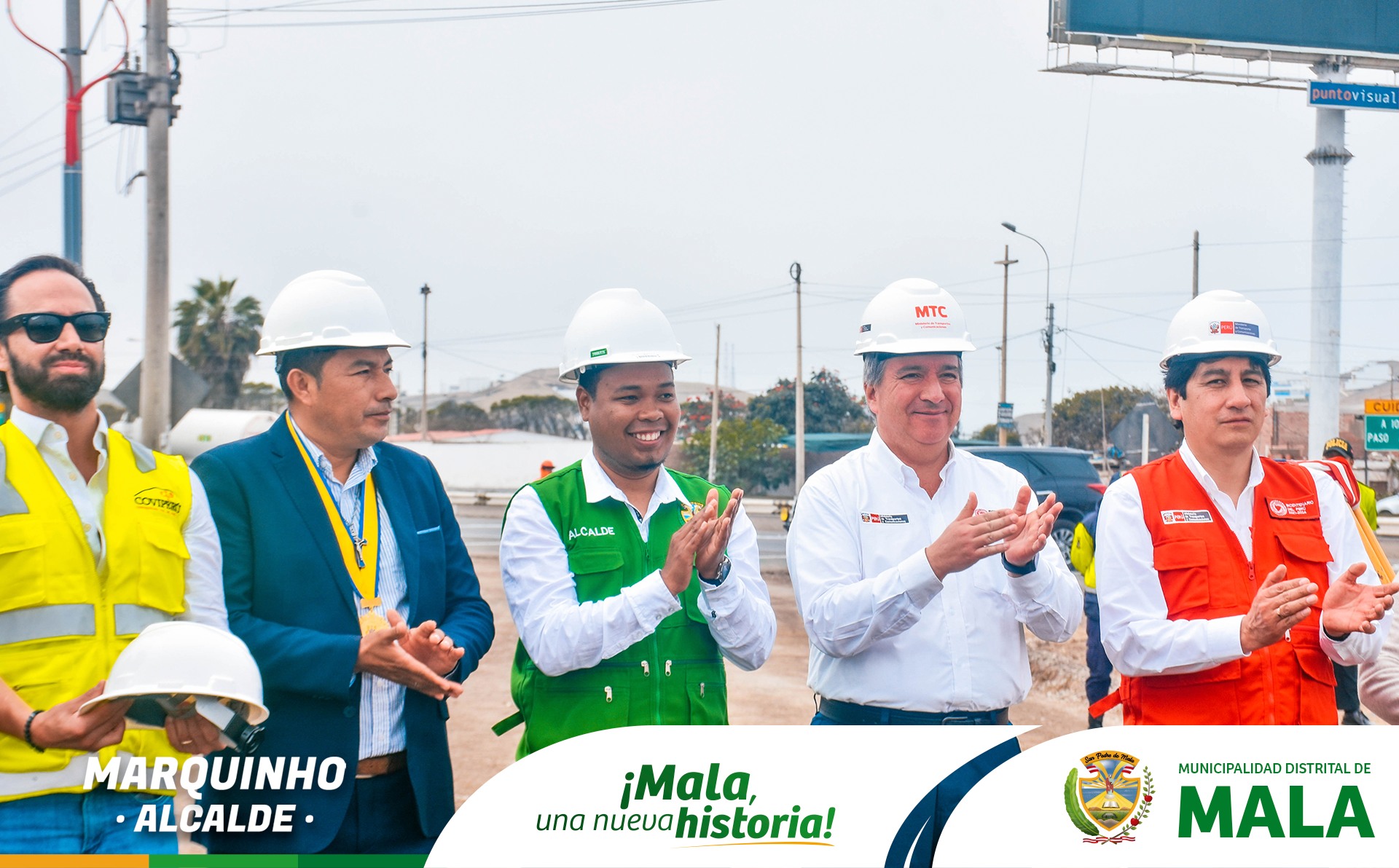 Gran Ceremonia Protocolar de Colocación de la Primera Piedra del Intercambio Vial de Mala