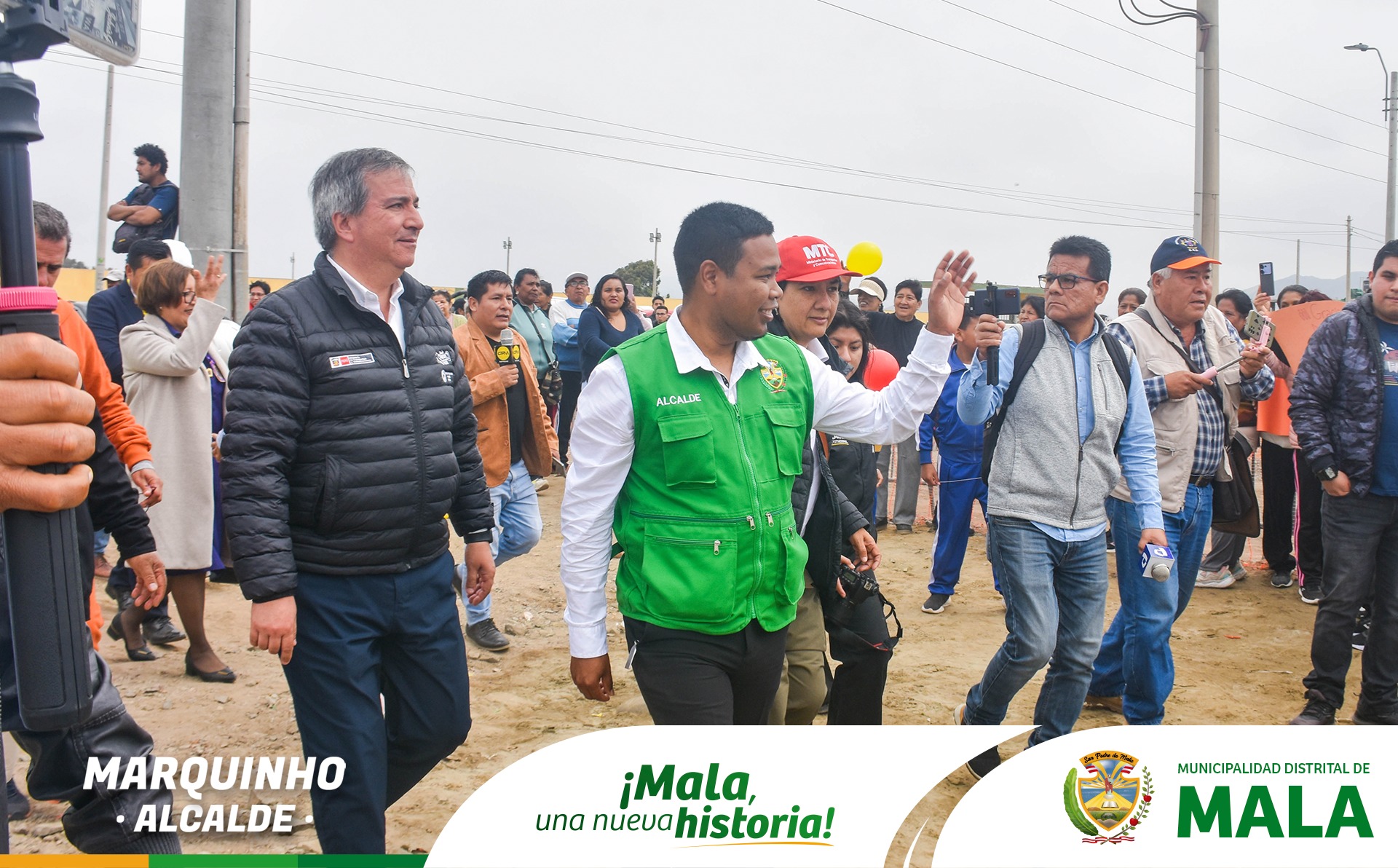 Gran Ceremonia Protocolar de Colocación de la Primera Piedra del Intercambio Vial de Mala