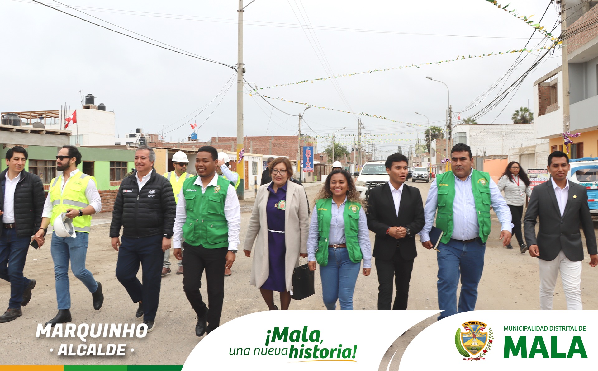 Gran Ceremonia Protocolar de Colocación de la Primera Piedra del Intercambio Vial de Mala
