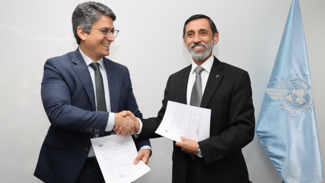 Firma de convenio entre CORPAC S.A. y OACI