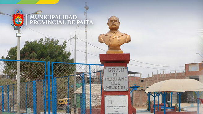Parque Miguel Grau en Ciudad Roja luce renovado y en óptimas condiciones.