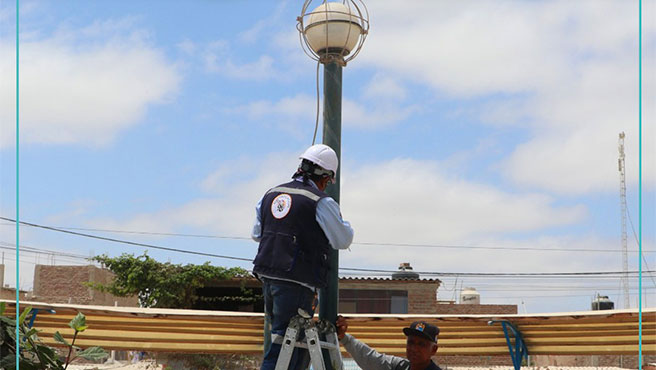 Parque Miguel Grau en Ciudad Roja luce renovado y en óptimas condiciones.