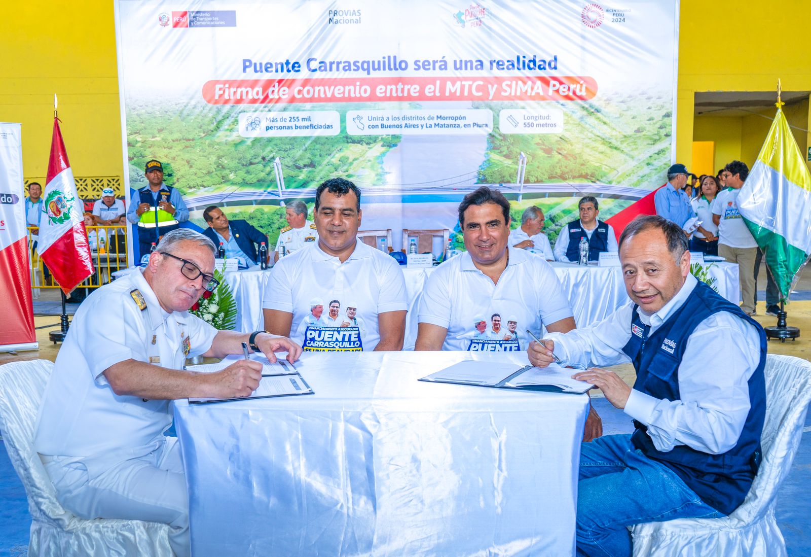 Gobernador Luis Neyra: “SIMA hará un puente Carrasquillo de calidad como lo hizo con el Bolognesi en Piura"