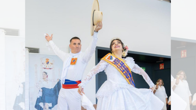 Marinera peruana se luce en Barcelona
