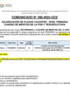 Vista preliminar de documento COMUNICADO 092-2024-CCD - ADJ PRIMARIA