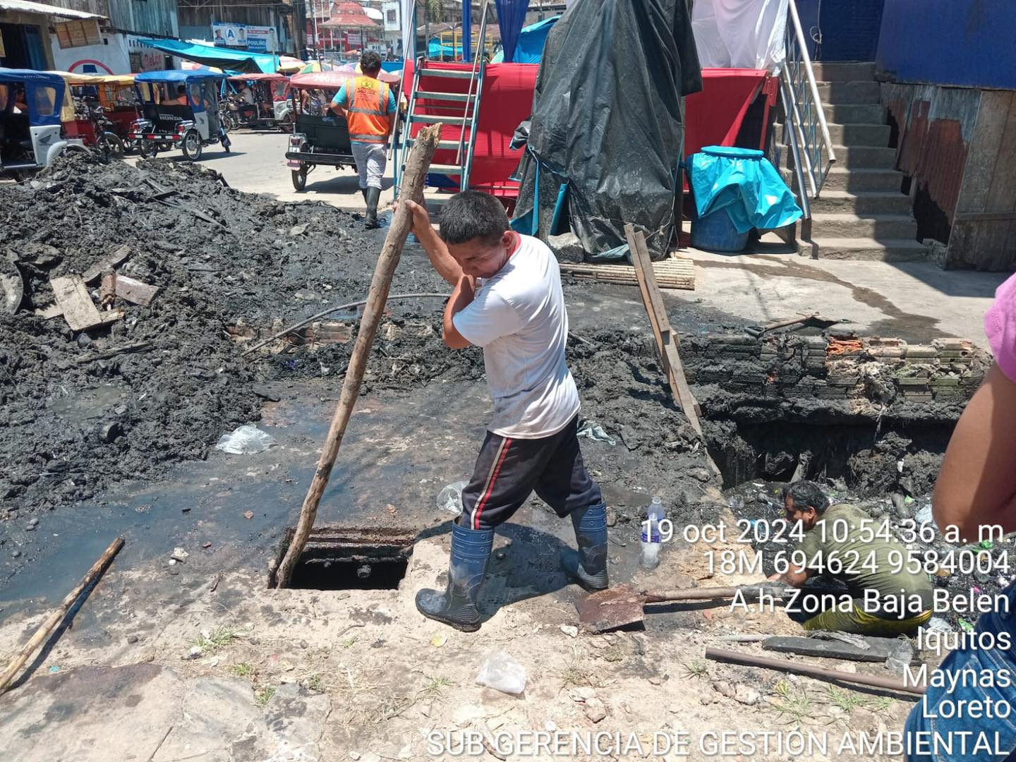 Trabajos de limpieza y descolmatación en los caños Bicacaño y Huaytacaño