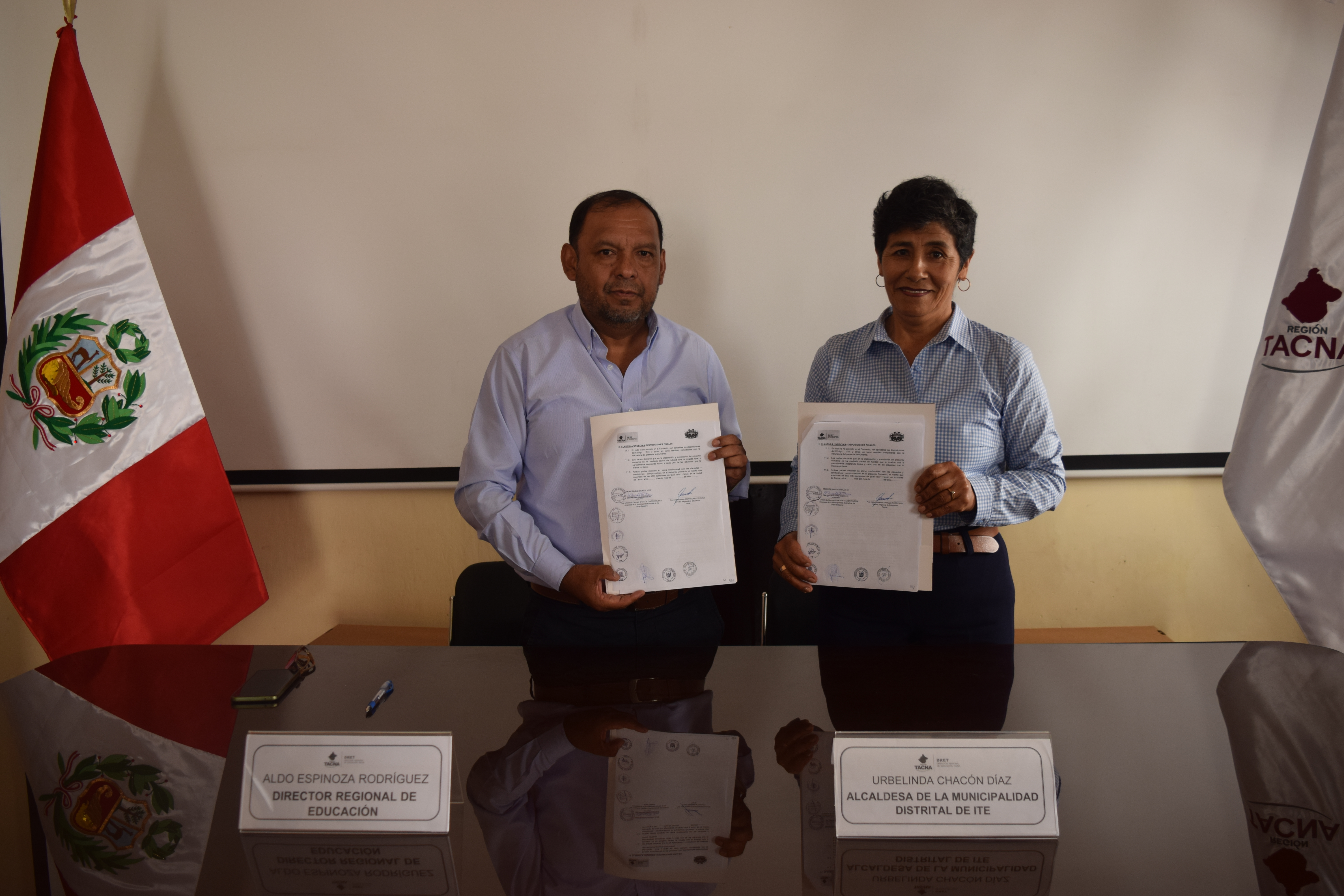 Suscriben Convenio en Beneficio de la Comunidad Educativa de Ite