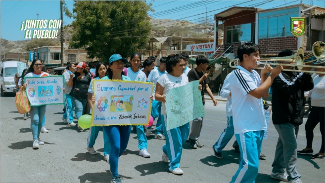 Foto Pasacalle por la semana de la educación inclusiva