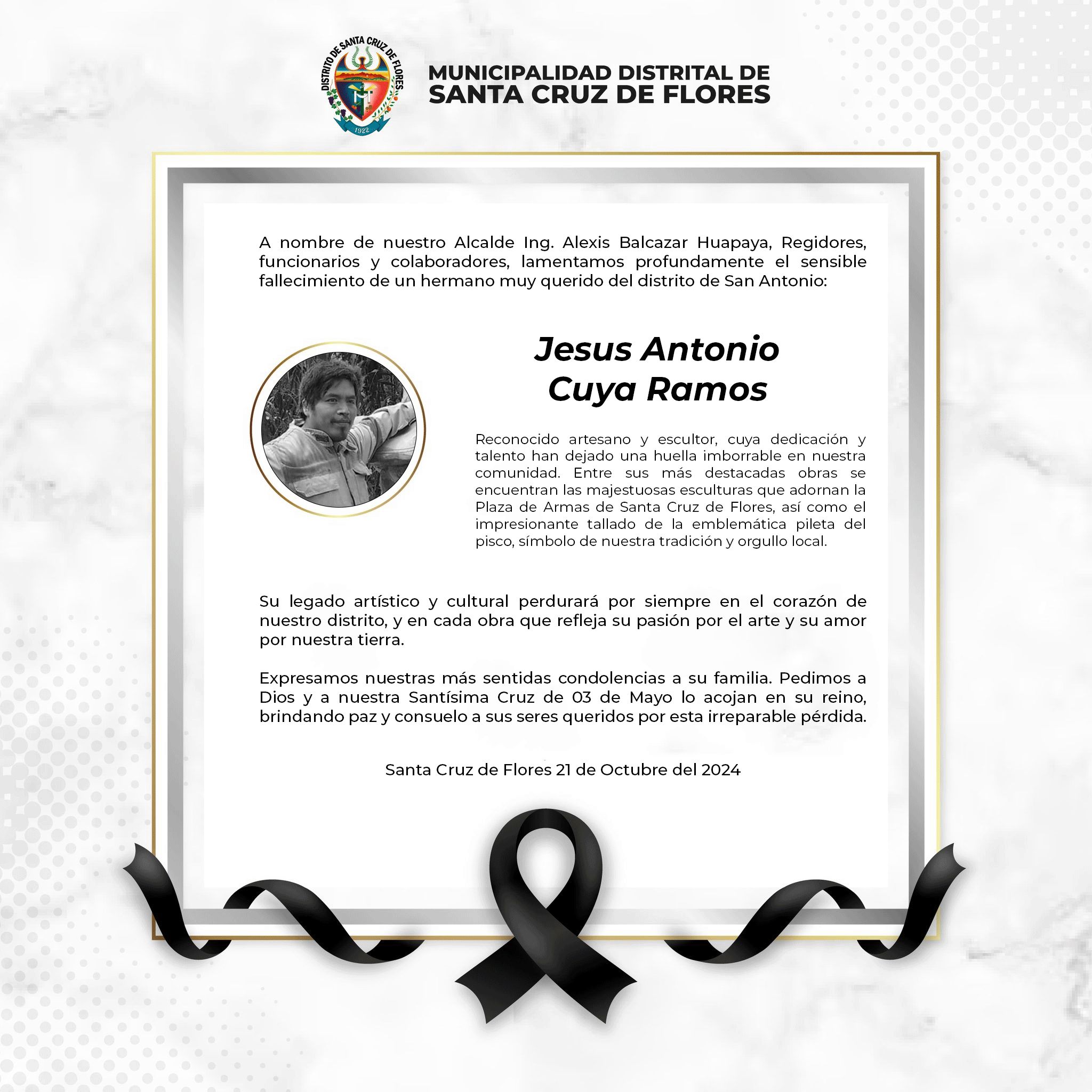 Moción de Condolencias
