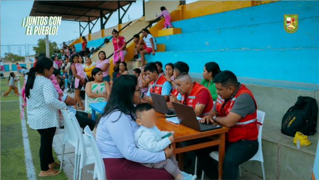 Foto Campaña de pre afiliación y gincana realizaron el programa Juntos y la municipalidad de Canoas de Punta Sal