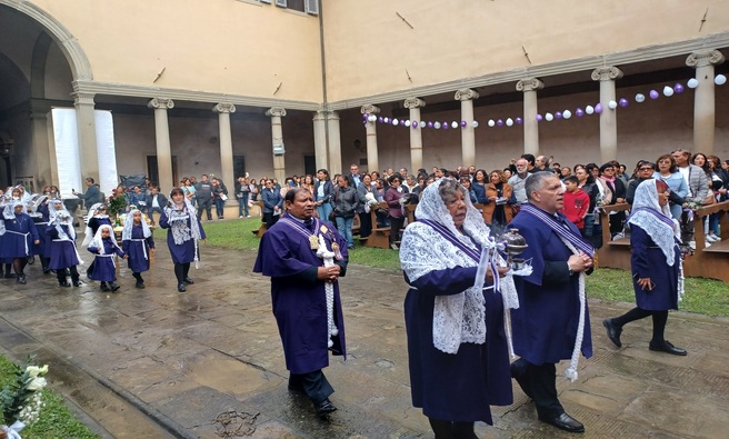 Celebración eucarística en Florencia en homenaje al Señor de los Milagros