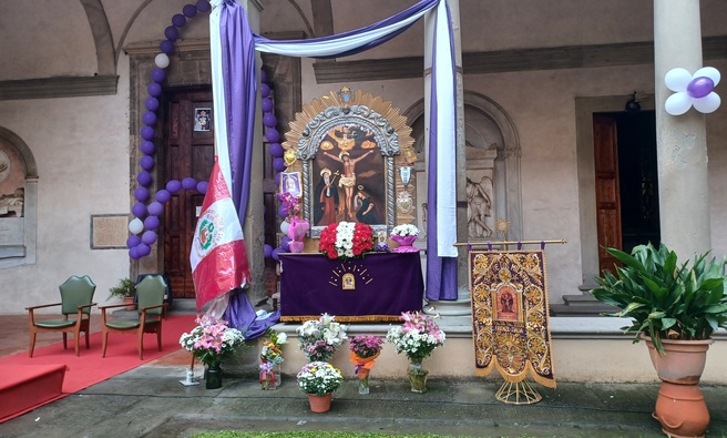 Celebración eucarística en Florencia en homenaje al Señor de los Milagros