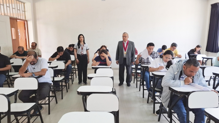 Profesionales del Derecho participaron del examen de conocimientos para la selección de jueces supernumerarios de Piura