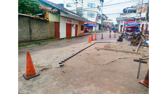 Seguimos trabajando con los mantenimientos en la ciudad de Tarapoto.