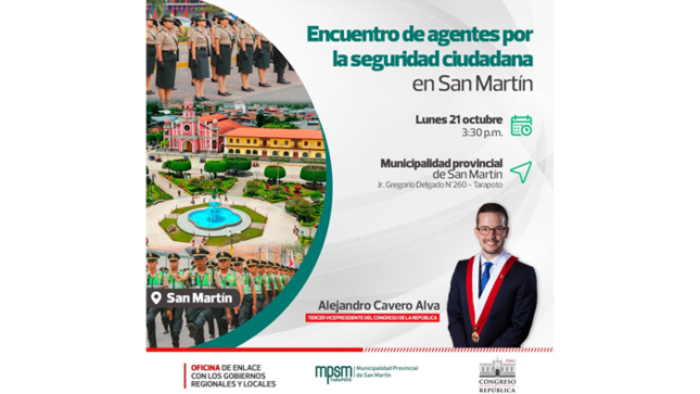 Encuentro de agentes por la seguridad ciudadana en San Martín.