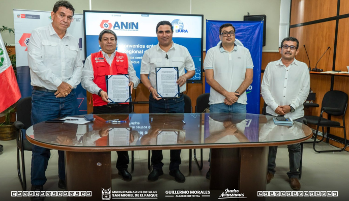Convenio entre la Autoridad Nacional de Infraestructura y el Gobierno Regional de Piura