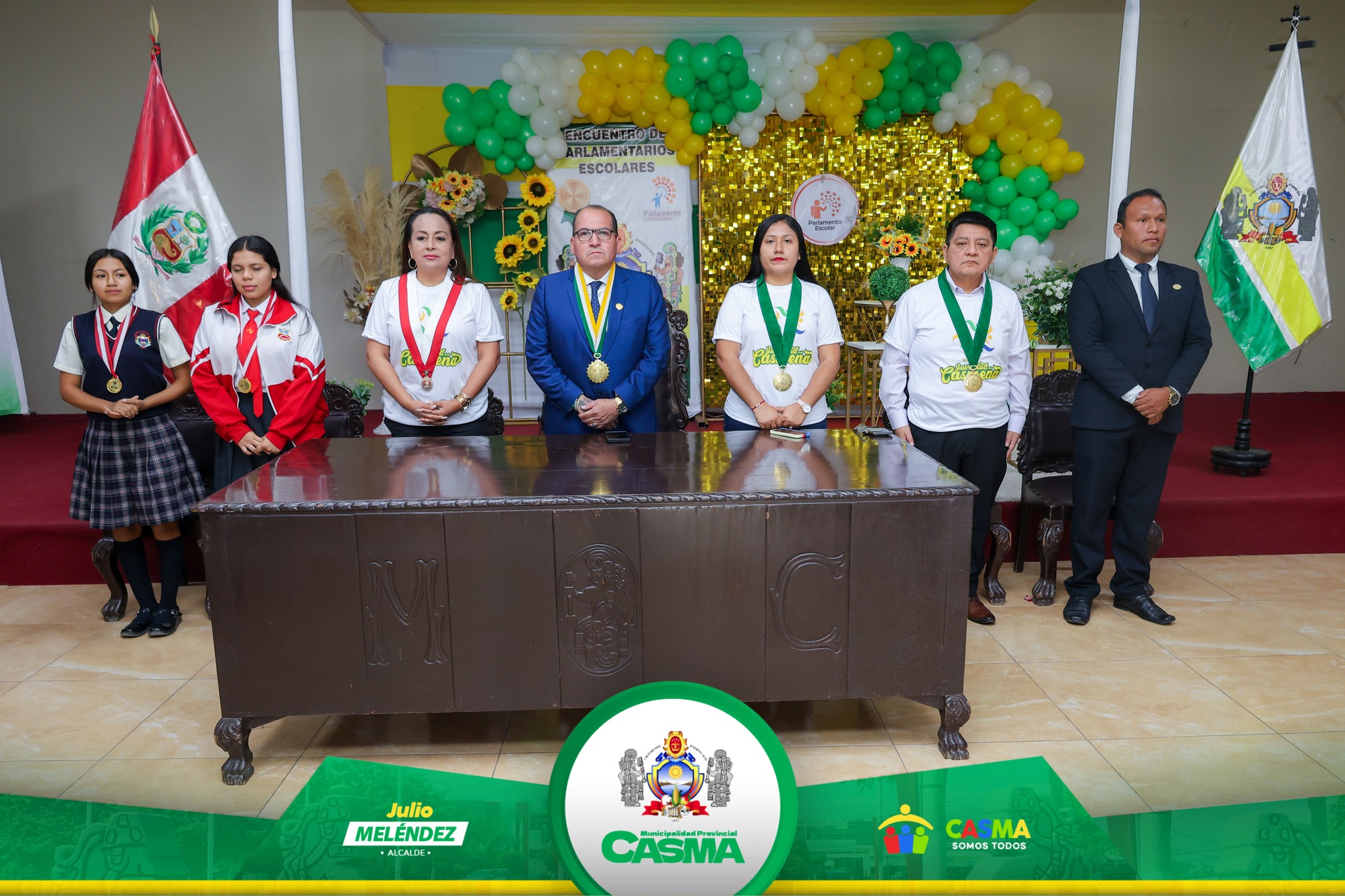 La Municipalidad Provincial de Casma llevó a cabo con notable éxito el Primer Encuentro de Parlamentarios Escolares.