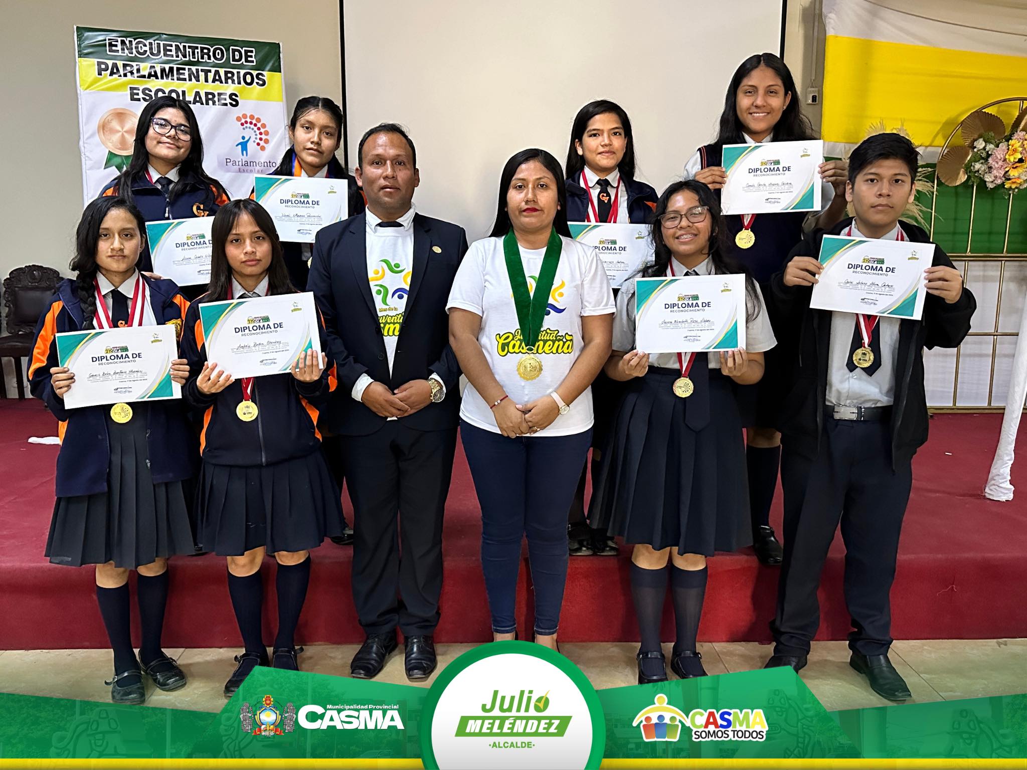 La Municipalidad Provincial de Casma llevó a cabo con notable éxito el Primer Encuentro de Parlamentarios Escolares.