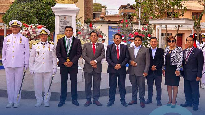 Alcalde participa de ceremonia en conmemoración de los 145 AÑOS DEL COMBATE DE ANGAMOS