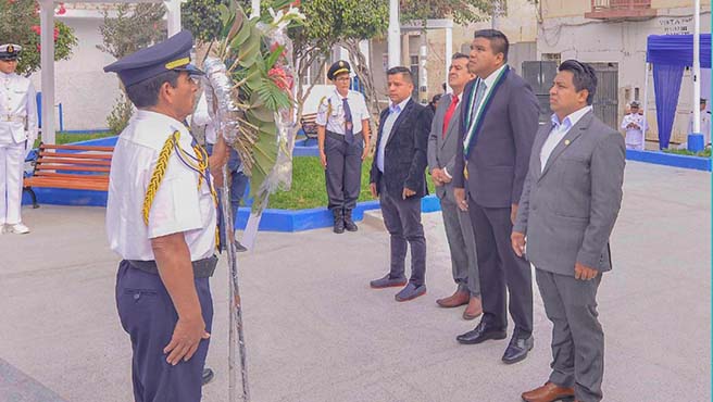 Alcalde participa de ceremonia en conmemoración de los 145 AÑOS DEL COMBATE DE ANGAMOS