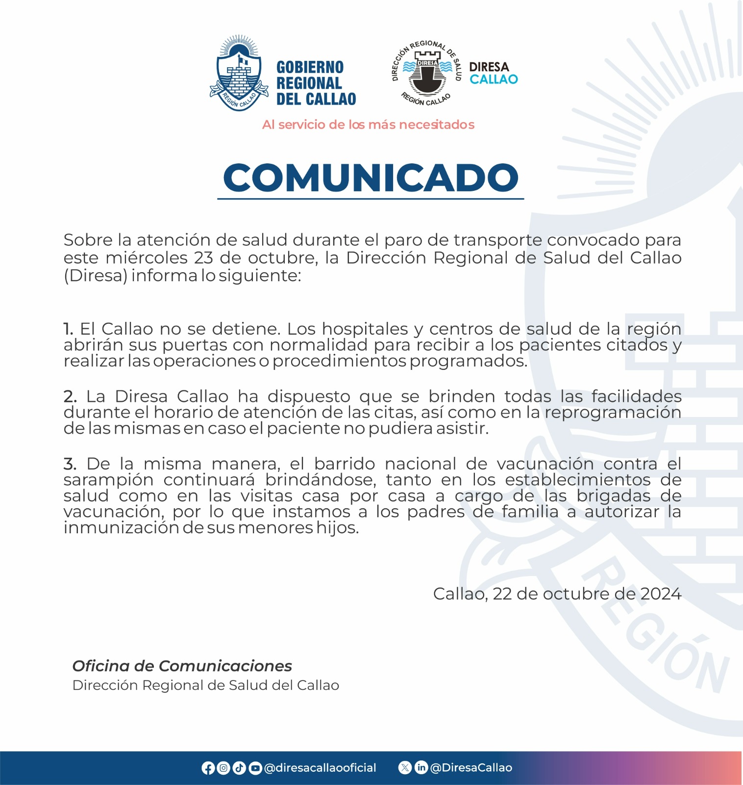 comunicado