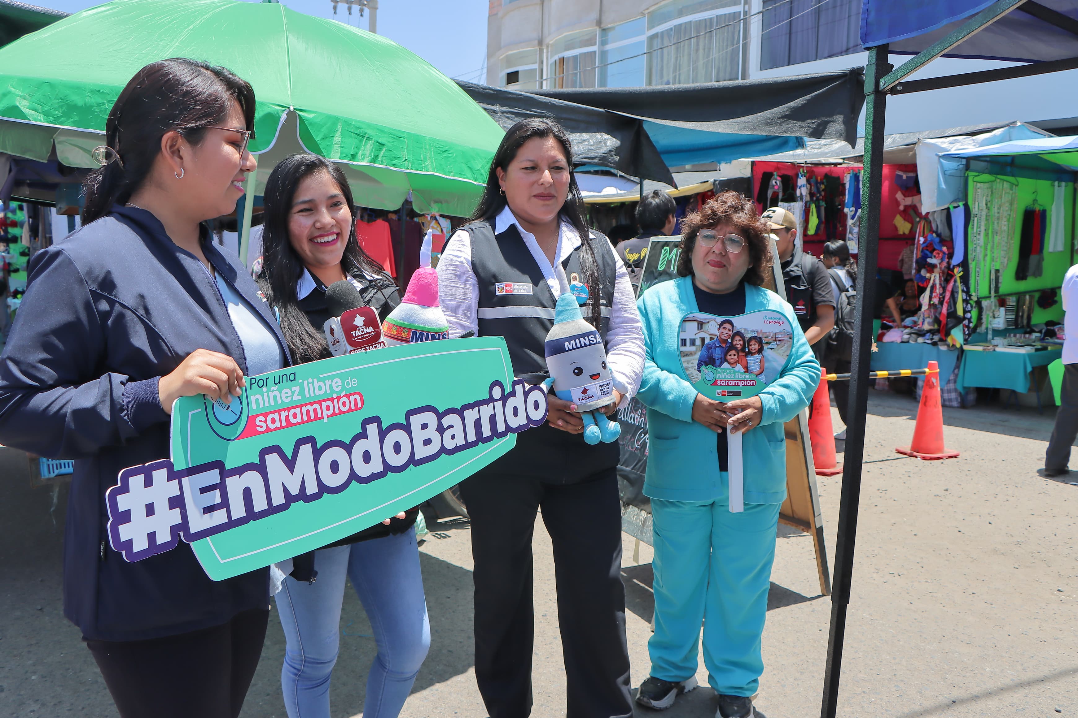 Intensifican campaña de vacunación contra el Sarampión en Tacna