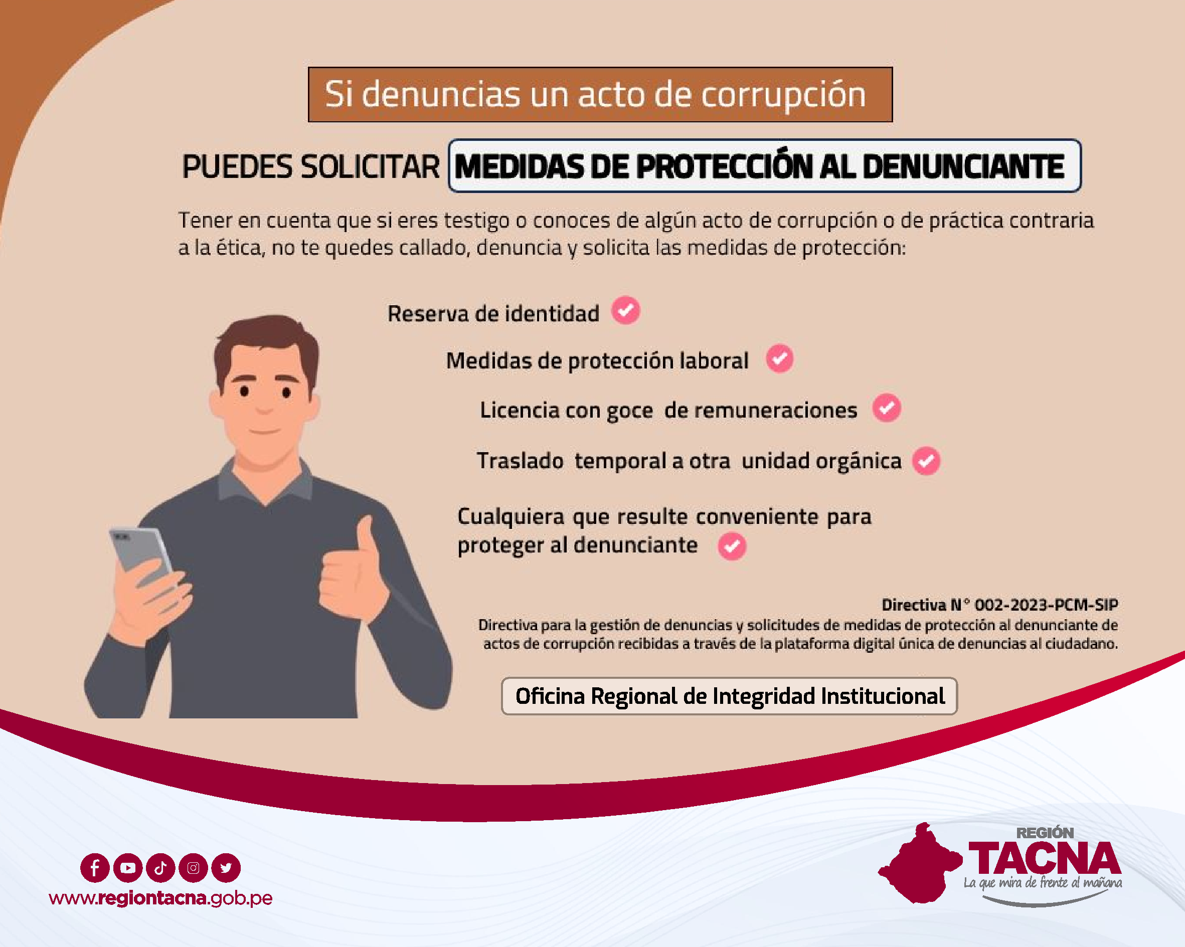 Oficina Regional de Integridad Institucional promueve una gestión con valores, principios y normas
