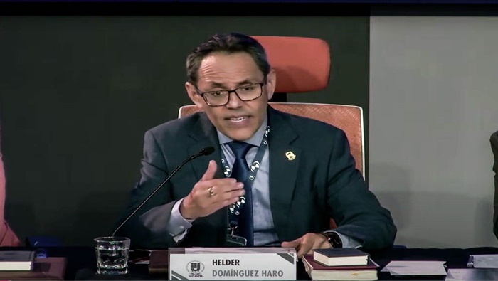 Vicepresidente del TC Helder Domínguez Haro expuso en el XVI Congreso Iberoamericano de Derecho Constitucional 2024 en México