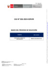 Vista preliminar de documento BASES  - Convocatoria CAS 026-2024–SERVIR
