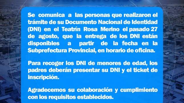 Comunicado