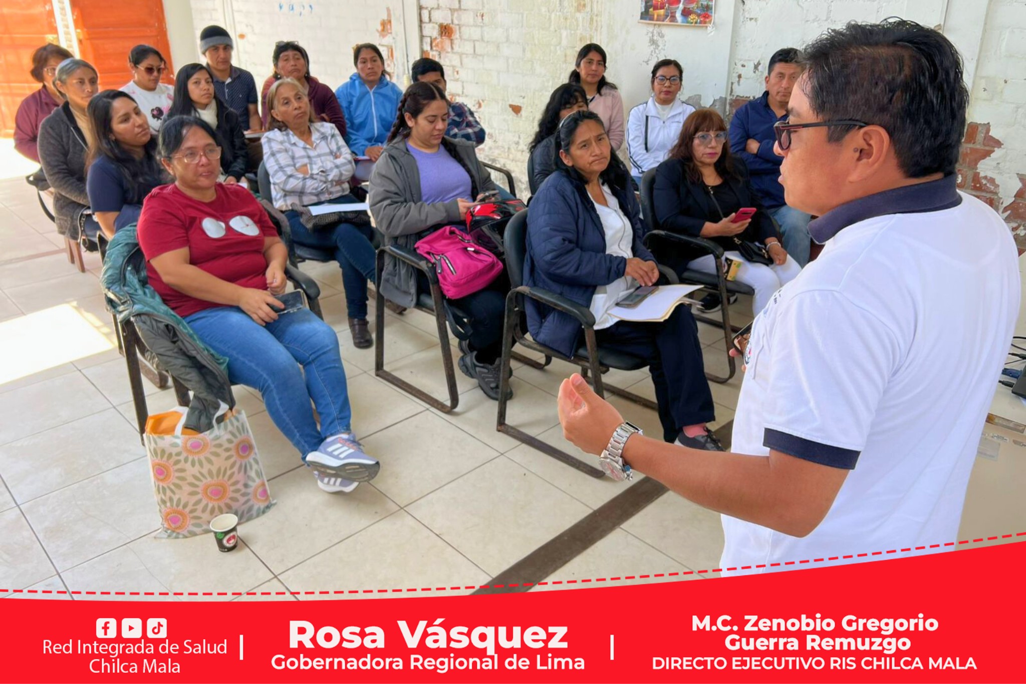 RIS Chilca Mala realiza mesa de trabajo con los coordinadores de salud ambiental de cada establecimiento de salud.