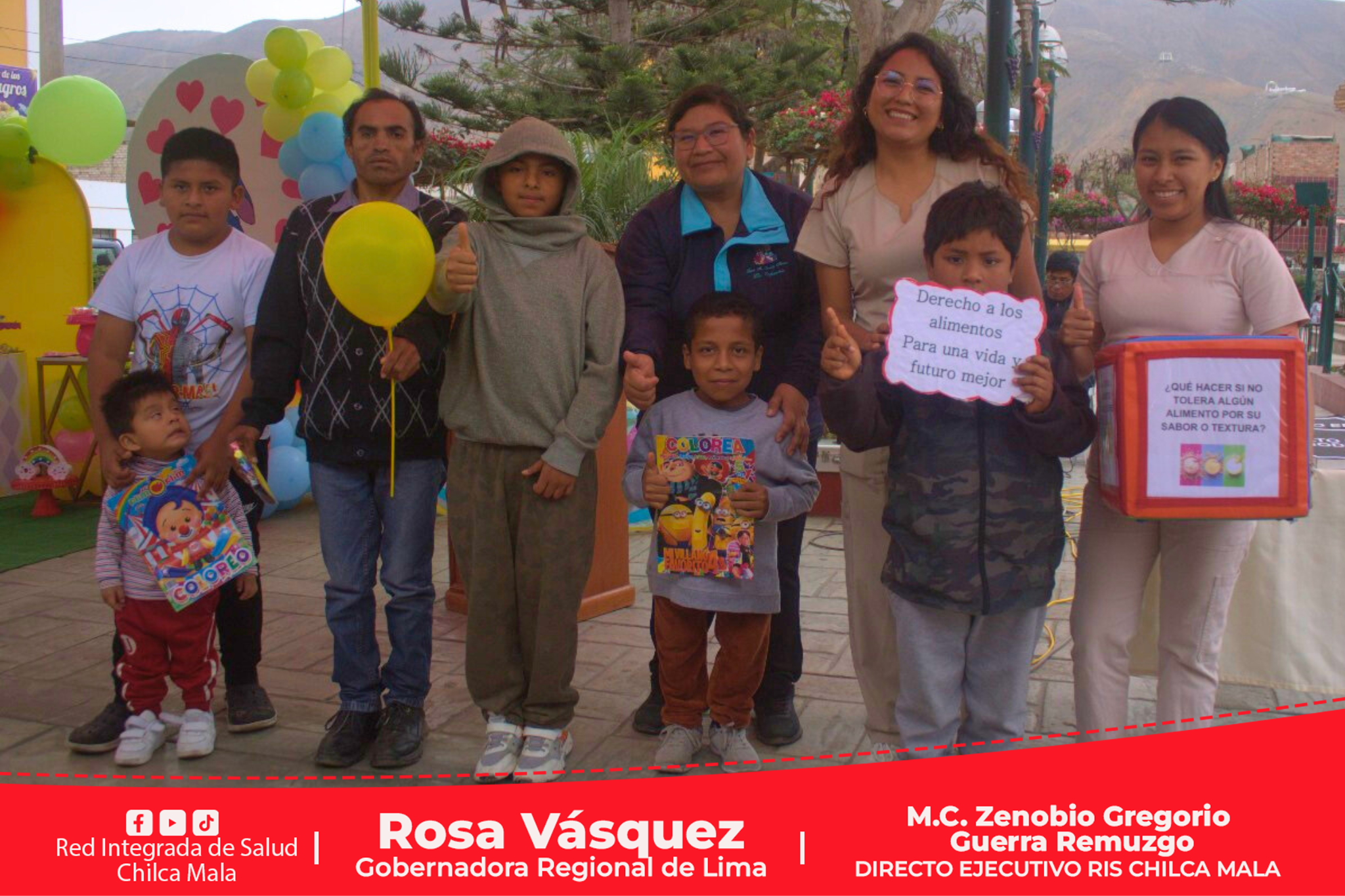 RIS Chilca Mala realiza sesión demostrativa de alimentos saludables en Santa Cruz de Flores.