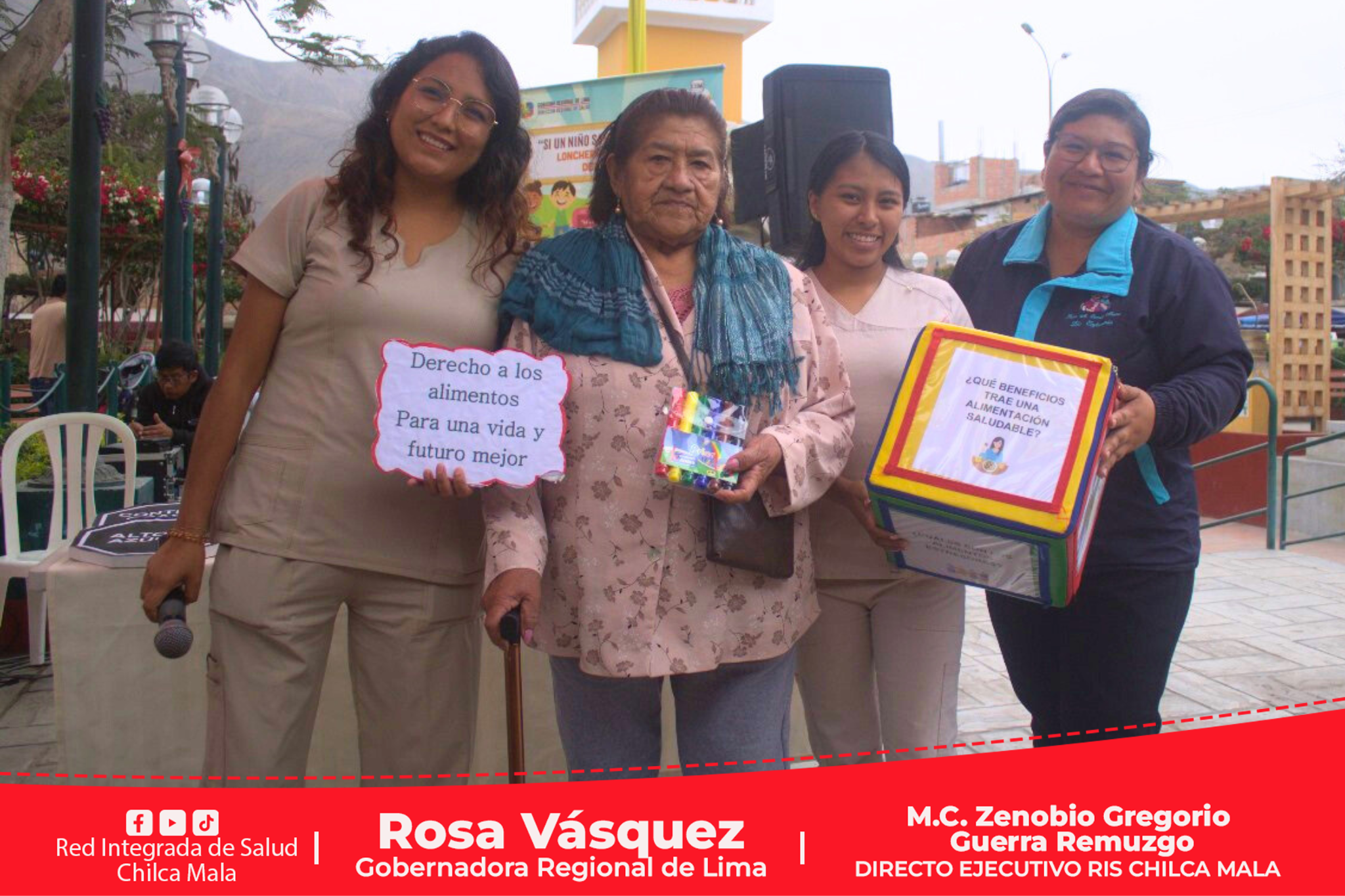 RIS Chilca Mala realiza sesión demostrativa de alimentos saludables en Santa Cruz de Flores.