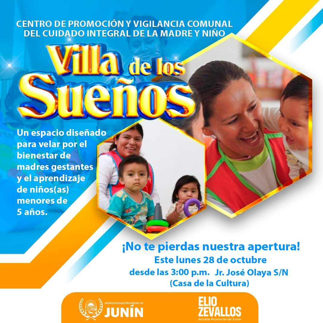 Comunicado con niños y mamás al costado.