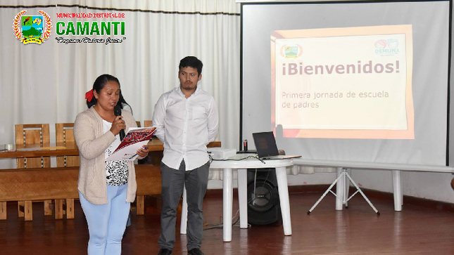 Rotundo éxito en la Escuela de Padres de la I.E.I N.° 50497 "Rosa de América" de Quincemil organizada por la DEMUNA de Camanti